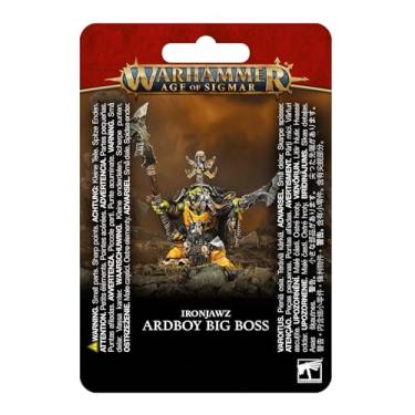 Imagem de Warhammer Age of Sigmar - ORRUK WARCLANS: ARDBOY Big Boss - Jogo de Miniaturas - 14 Anos+