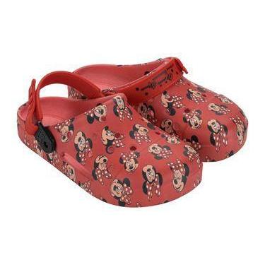 Imagem de Chinelo Infantil Menina Grendene Kids Minnie Fun Print Babuch, Vermelh