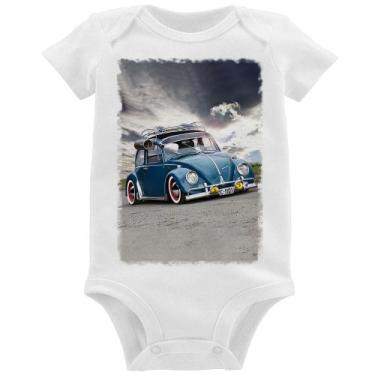 Imagem de Body Bebê Fusca Retrô - Foca na Moda, Branco, G