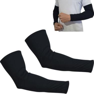 Imagem de Manguito Manga Proteção Solar Braços Motoqueiro Ciclista - MZ Auto Par
