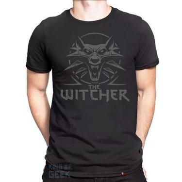 Imagem de Camiseta The Witcher Geralt De Rívia Camisa Lobo Série Jogo - KING OF 