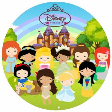 Imagem de Painel Festa Redondo Princesas Disney Baby, 3d 1,50 Dia. - Fantasia Br