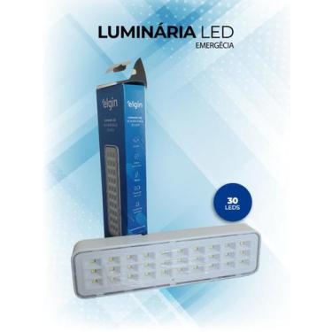 Imagem de KIT 3 Luminárias de emergência com 30 Leds, 6 Horas duração - Elgin