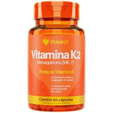 Imagem de Vitamina k2 menaquinona mk-7 1 cápsula ao dia 100% idr 60 cápsulas - v