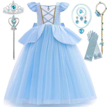 Imagem de Vestido de Princesa Cinderela Disney para Meninas - Fantasia para Fest