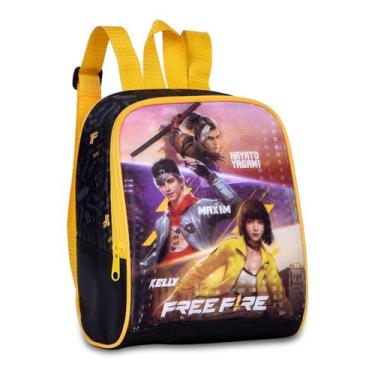 Imagem de Lancheira Termica Escolar Merendeira Original Free Fire - Clio, Preto