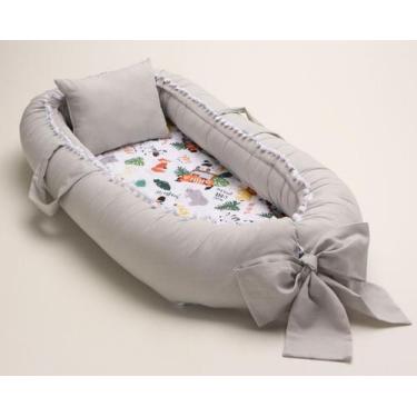 Imagem de Almofada Amamentação + Ninho Redutor Safari+ Redutor Bebê Conforto Pre