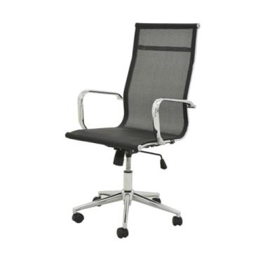 Imagem de Cadeira Giratória Alta Office Sevilha Tela Mesh Rivatti Revestimento P