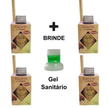 Imagem de 4 Aromatizador Ambiente 100ml Perfume Casa Difusor Vareta Aromatizante