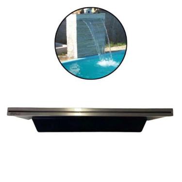 Imagem de Cascata Piscina 60 cm de Embutir Fibra com Bico em Inox EVALD