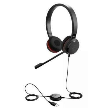 Imagem de Headset Stereo Usb P2 Cancelamento Ruído Evolve 30 Ms Jabra