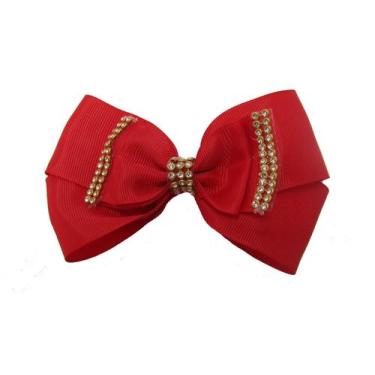 Imagem de Laço Para Cabelo Adulto Elegante De Luxo - POP, Vermelho