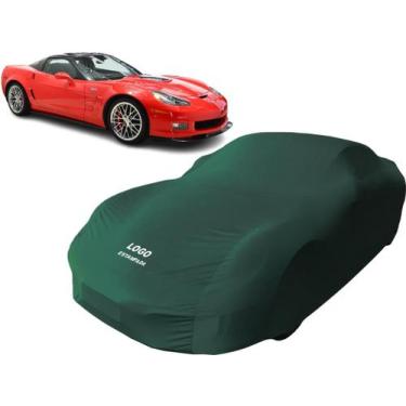 Imagem de Capa Automotiva Tecido Helanca Carro Esportivo Corvette Zr1 - Mz, Verd