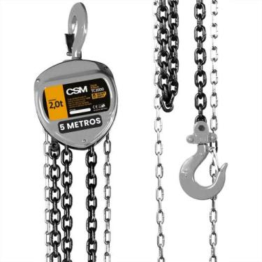 Imagem de Talha Manual Corrente 2 Toneladas Elevação 5 Metros CSM Levantar Ergue