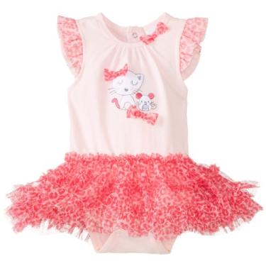 Imagem de ABSORBA Vestido tutu para bebês e meninas recém-nascidas, rosa, 0-3 Meses