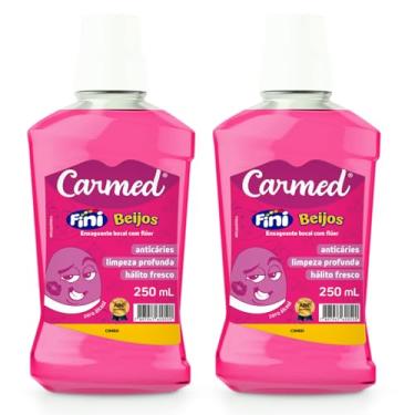 Imagem de Kit 2 und Enxaguante Bucal Carmed Beijos 250ml