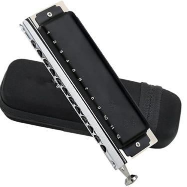 Imagem de Para Iniciantes harmônica Chave Harmônica Cromática De C 12 Furos 48 Tons Gaita De Órgão De Boca Profissional Para Adultos Profissionais