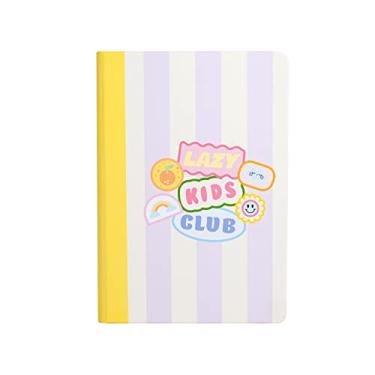 Imagem de Notcoy Caderno de capa dura pautado com 192 páginas pautadas – Caderno A5 para mulheres com marcador de livro, bolso traseiro – Papel reciclável de 100 g/m² - Caderno grande para trabalho, escola, escritório