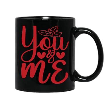 Imagem de SpreadPassion Caneca de café You And Me, presente para namorado e namorada, ideia de presente de dia dos namorados, presente para marido e esposa, ideia de presente de aniversário do dia dos namorados