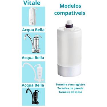 Imagem de Refil Vela Filtro Água Lorenzetti Acqua Bella Vitale Rv-01 - Acquabios