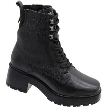 Imagem de Bota Coturno Cano Médio Pegada Urban Luxury Salto Médio Feminina-Feminino