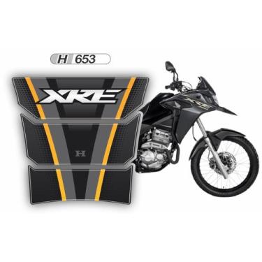 Imagem de Adesivo Protetor De Tanque Moto XRE 300 Rally Adventure Amarelo H653 -