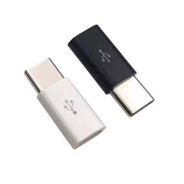 Imagem de Adaptador Usb Tipo C Machoxmicro Usb 2.0 Femea Metal Tebera, TELEFONIA