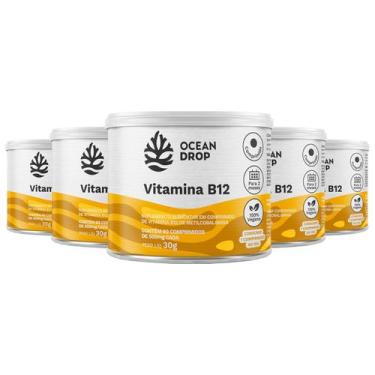 Imagem de Kit 5 Vitamina B12 Ocean Drop Vegana 60 Comprimidos