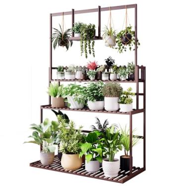 Imagem de COPREE Suporte Para Plantas De Bambu De 3 Camadas, Escada, Plantador, Prateleiras, Organizador De Vasos De Flores, Prateleiras De Exposição, Suporte De Unidade De Prateleira De Plantas