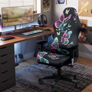 Imagem de Capas de cadeira de jogos fáceis de instalar, capas removíveis para homens e mulheres, acessórios de cadeira para adolescentes, protetor de móveis para sala de jogos - Tipo 11||Tamanho regular