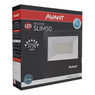 Imagem de Refletor Led Slim 50w 6500k Branco Frio Bivolt Avant Externo