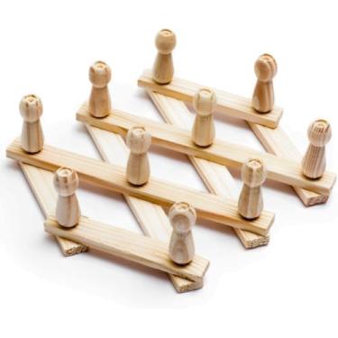 Imagem de Cabideiro Sanfonado de Bambu com 10 Ganchos Reforçados – Design Retrátil, Sustentável e Funcional para Organização Versátil em Qualquer Ambiente