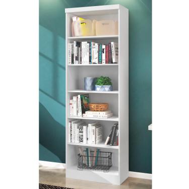 Imagem de Estante para Livros Qmovi Linus com 5 Prateleiras - Branco
