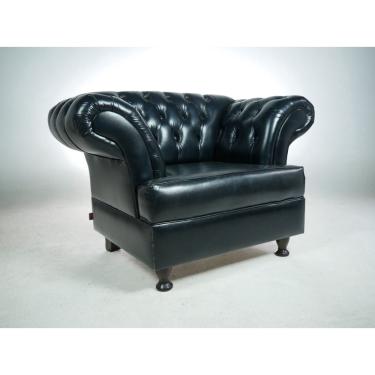 Imagem de Poltrona Imperador Chesterfield Decorativa - Corano Preto