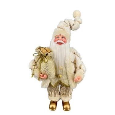 Imagem de Papai Noel Creme/Dourado 30Cm