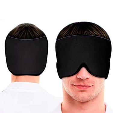 Imagem de Touca Faixa Termica Elastica Dor De Cabeça Alivio Enxaqueca Quente e F