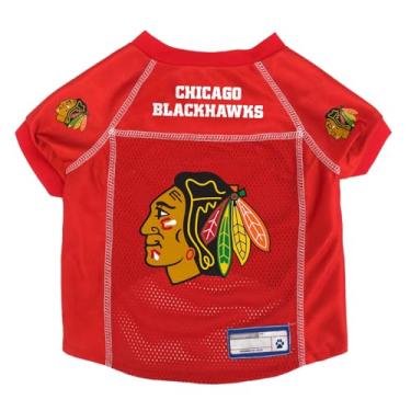 Imagem de Littlearth Camiseta unissex adulto NHL Chicago Blackhawks Basic Pet Jersey, cor do time, GG