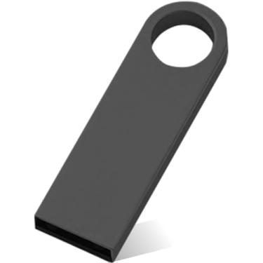 Imagem de Pen drive USB de 32 GB, pen drive de metal USB para computador (preto-2)
