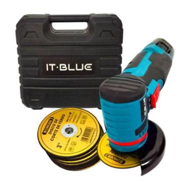 Imagem de Lixadeira Esmerilhadeira Angular 12v com 20 Discos de Corte Acabamento