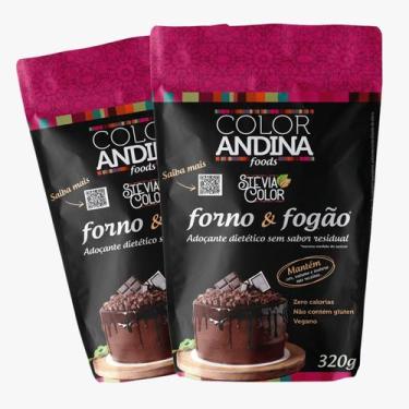 Imagem de Adoçante Stévia Culinário  Color Andina  Forno E Fogão 320g - 2 potes