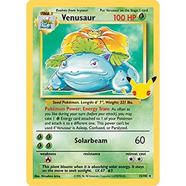 Imagem de Pokémon Celebrations Venusaur, 25th Anniversary Holo Rare Reprint from 1995 + Surprise Card!