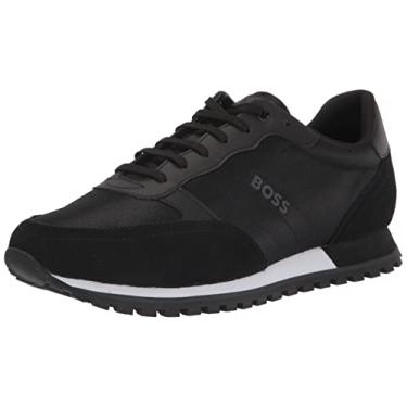 Imagem de Hugo Boss Tênis masculino Parkour Runn, Ônix preto, 9