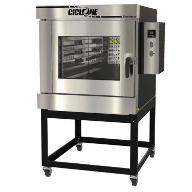 Imagem de Forno Turbo A Gás Venâncio Ciclone 5 Esteiras Interior Inox Exterior Aço Carbono 220V FTCG5