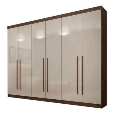 Imagem de Guarda-roupa Gramado 6 Pts 100%mdf Valverde Canion Offwhite - Móveis V