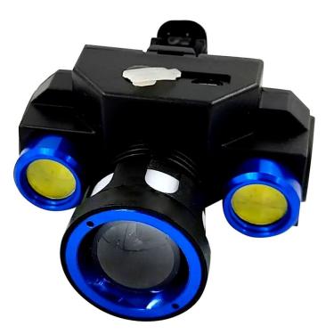 Imagem de Lanterna De Cabeça Recarregável Com Zoom Usb 3 Leds