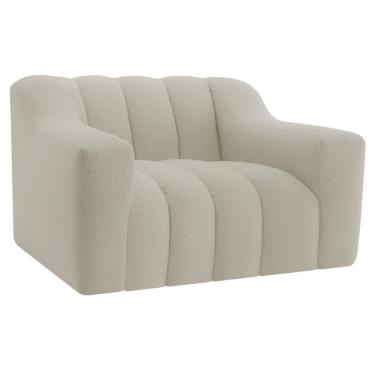 Imagem de Kit 02 Poltronas Luxo Recepção Sala Elegance Linho Bege