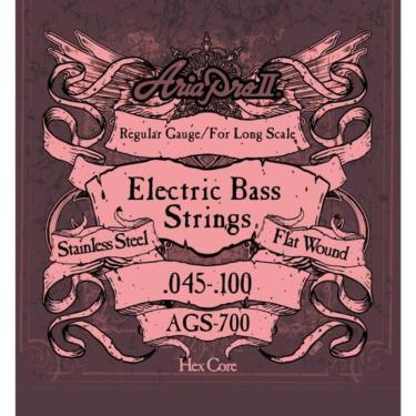 Imagem de Encordoamento Para Baixo 4 Cordas Flat Wound .045 Ags700 Aria Pro Ii