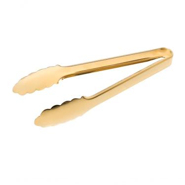 Imagem de Jogo Com 2 Pegadores De Salada Inox Gold 24,5 Cm Mimo Style