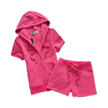 Imagem de Conjunto Feminino De Moletom Com Capuz E Shorts De Verão Macio E Confo