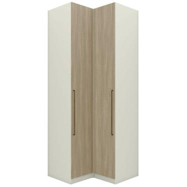 Imagem de Guarda Roupa Modulado 2 Pecas 241x80 cm Seletto Areia Jequitiba Henn